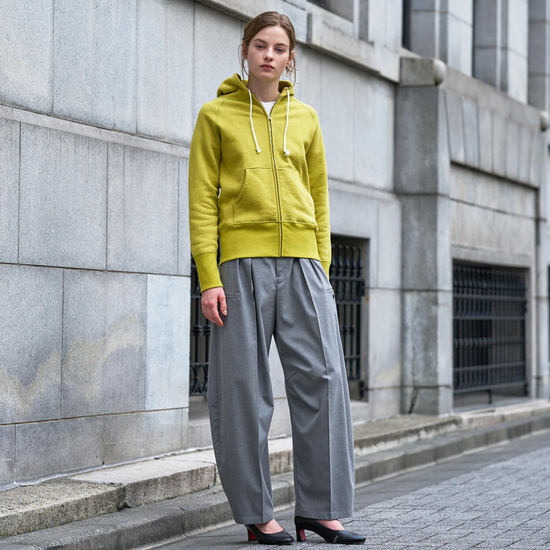 DRESSTERIOR「デキシー吊裏毛ジップアップパーカ」|パーカー|