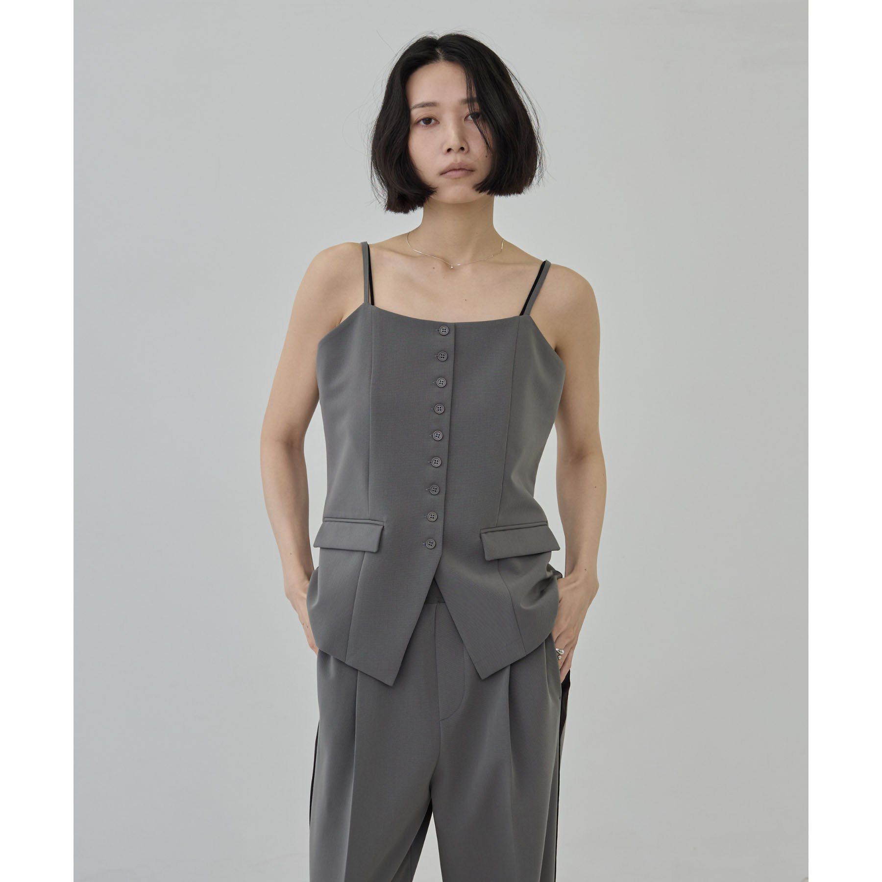 GALLEST「Comfy Set Up｜キャミジレ【セットアップ対応／通勤／カセット服】」|ベスト・ジレ|