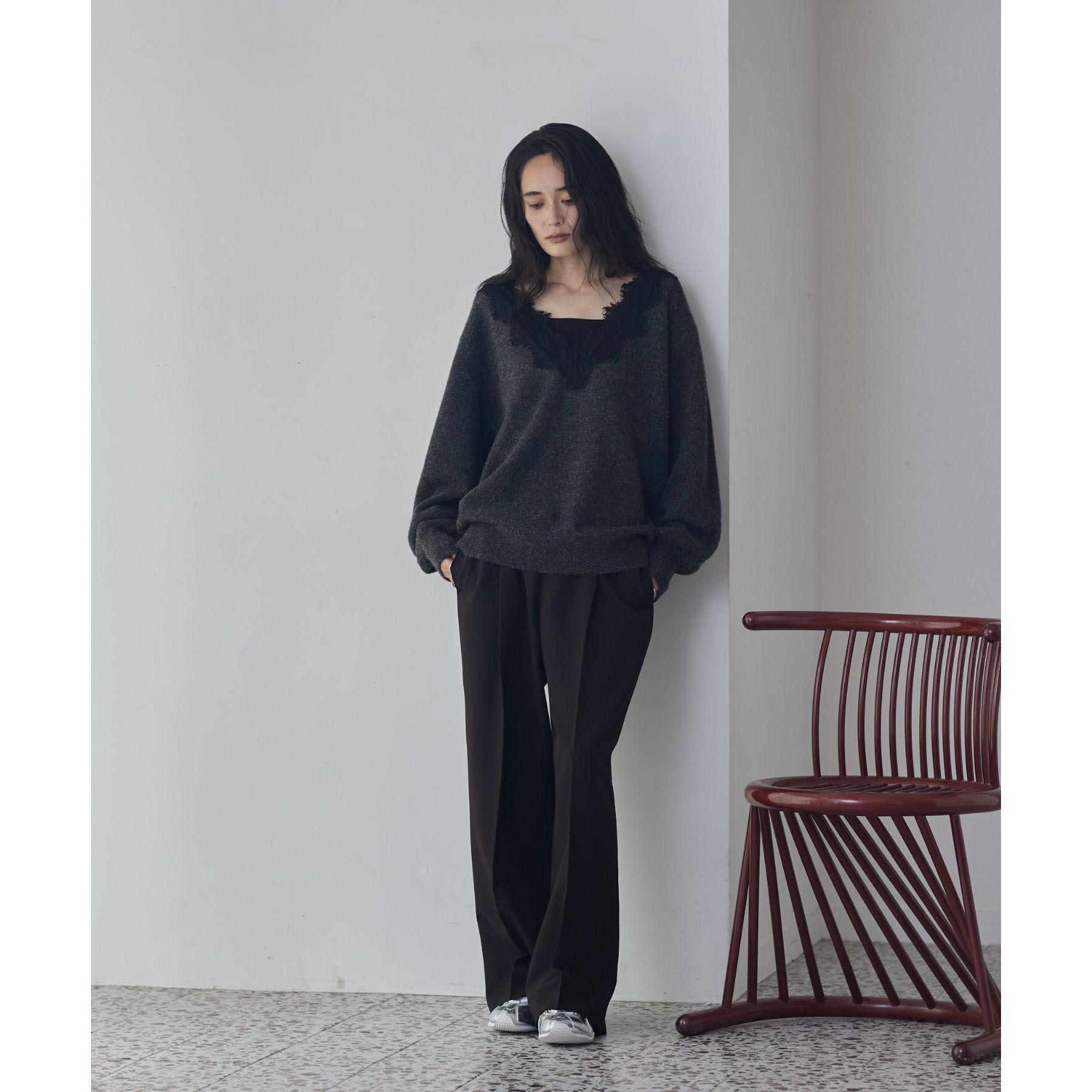 GALLEST「Comfy Set Up｜イージーストレートワイドパンツ【セットアップ対応／通勤／カセット服】」|その他|