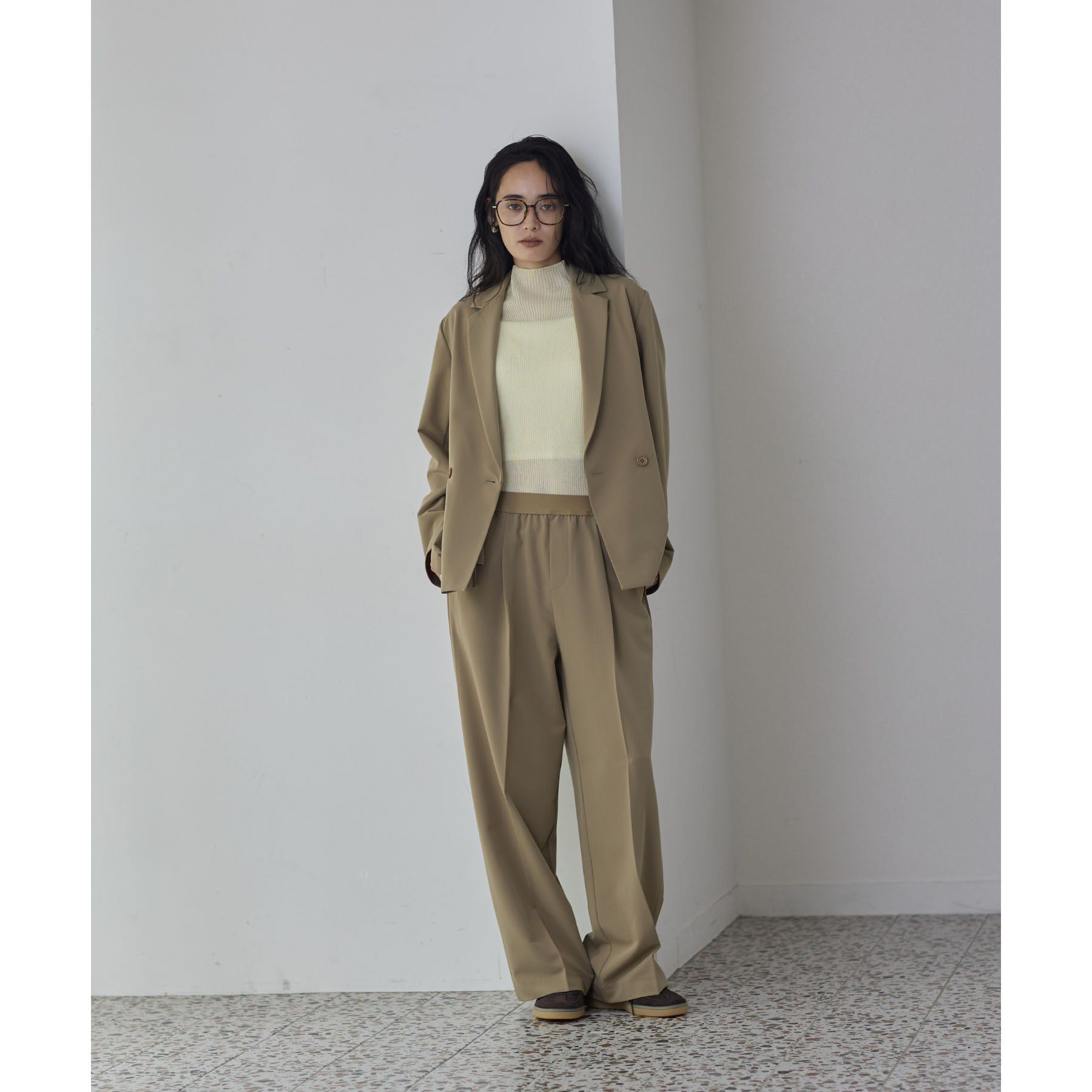 GALLEST「Comfy Set Up｜イージーストレートワイドパンツ【セットアップ対応／通勤／カセット服】」|その他|
