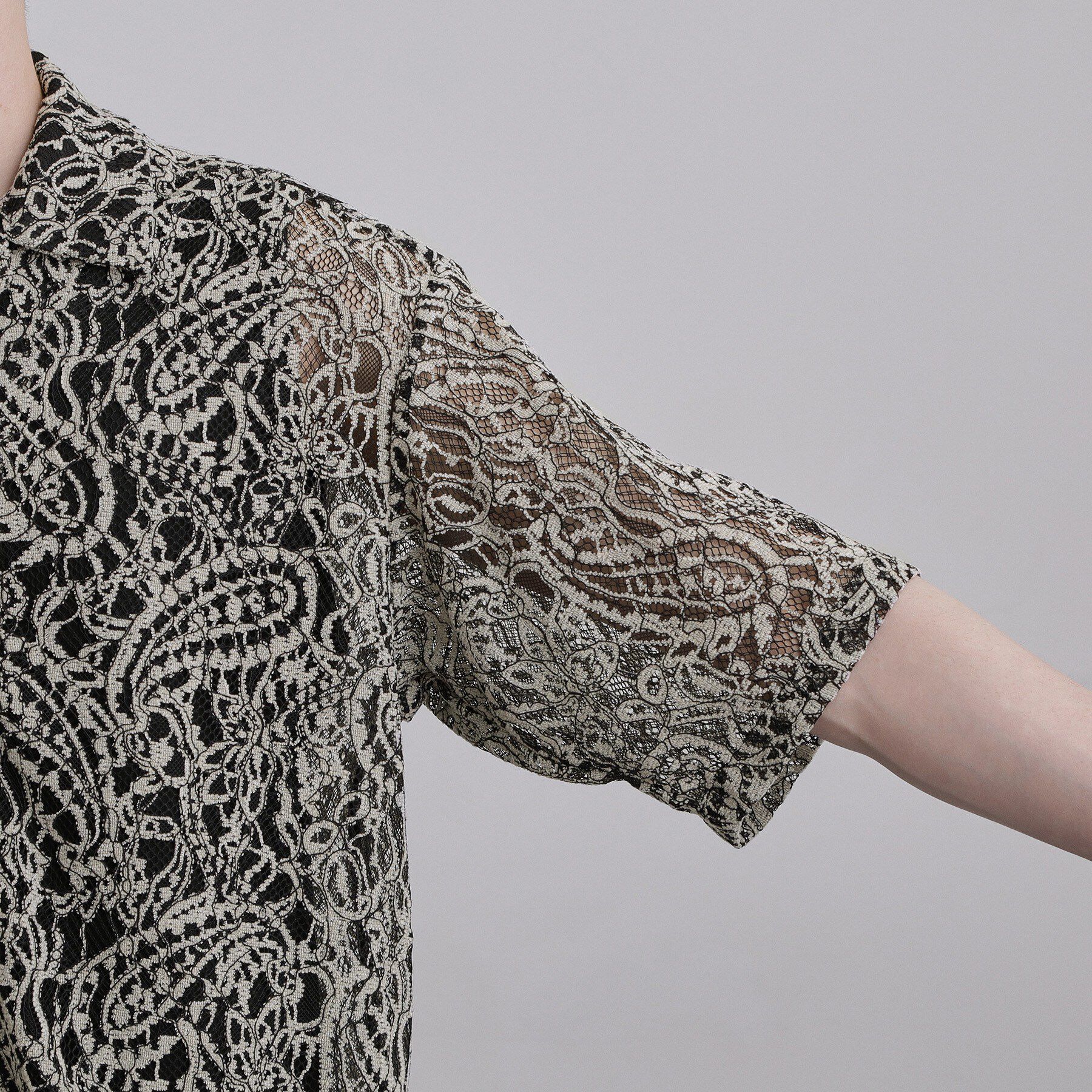 tk.TAKEO KIKUCHI「【今年大注目！】モールレースペイズリーシャツ/ルーズ/通気性/夏/夏服/トレンド」|シャツ・ブラウス|