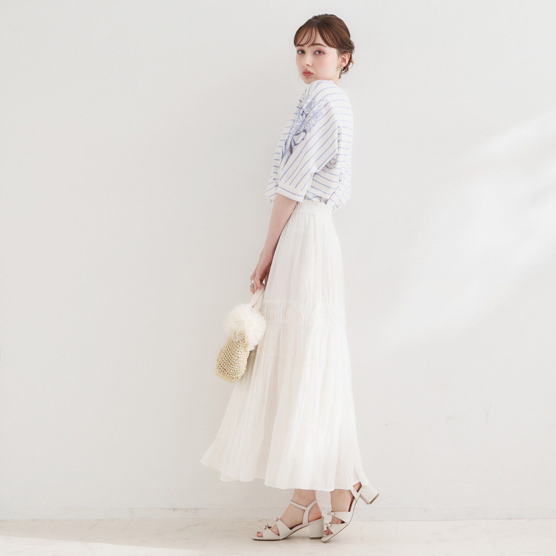Couture broach「【接触冷感・UVカット】エンブロドルマントップス」|Tシャツ・カットソー|