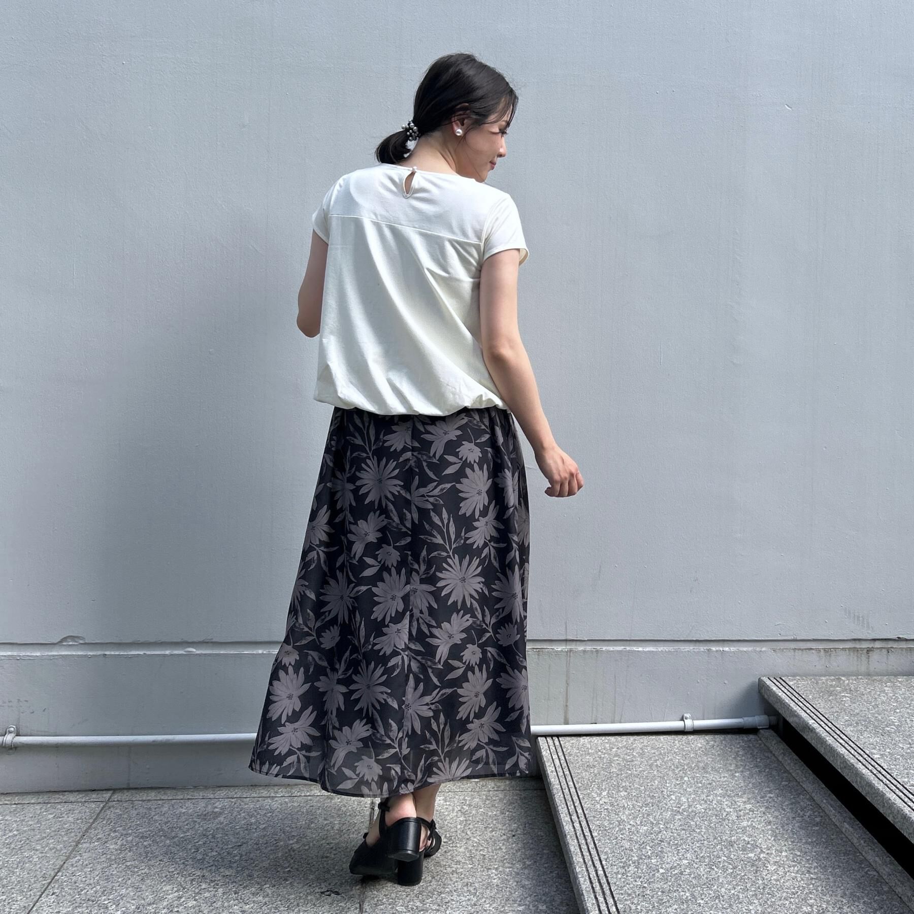 Couture broach「【UVカット・接触冷感・洗える】レース バルーントップス」|Tシャツ・カットソー|