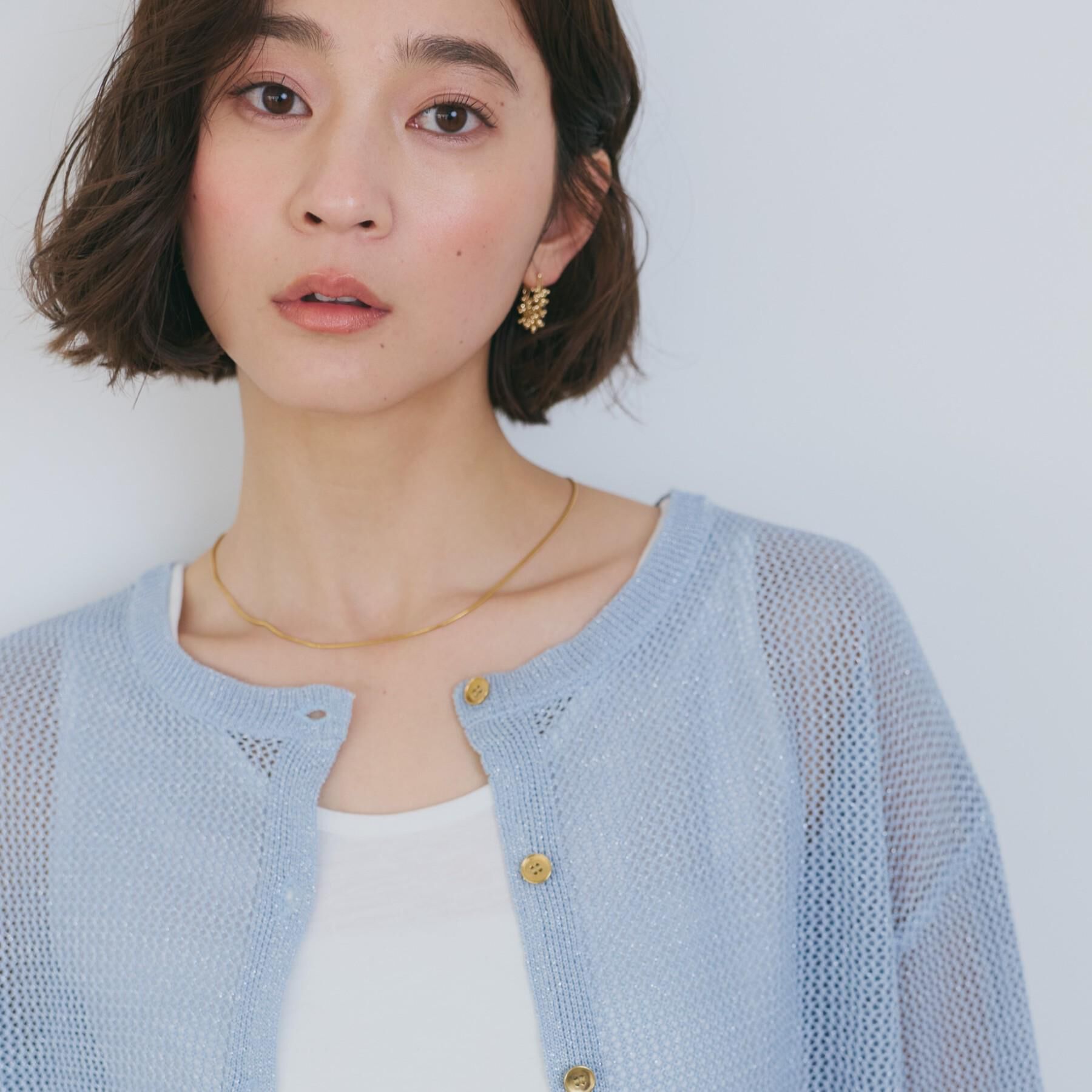 THE SHOP TK「【2点セット】前後2wayラメメッシュタンクセット」|カーディガン|