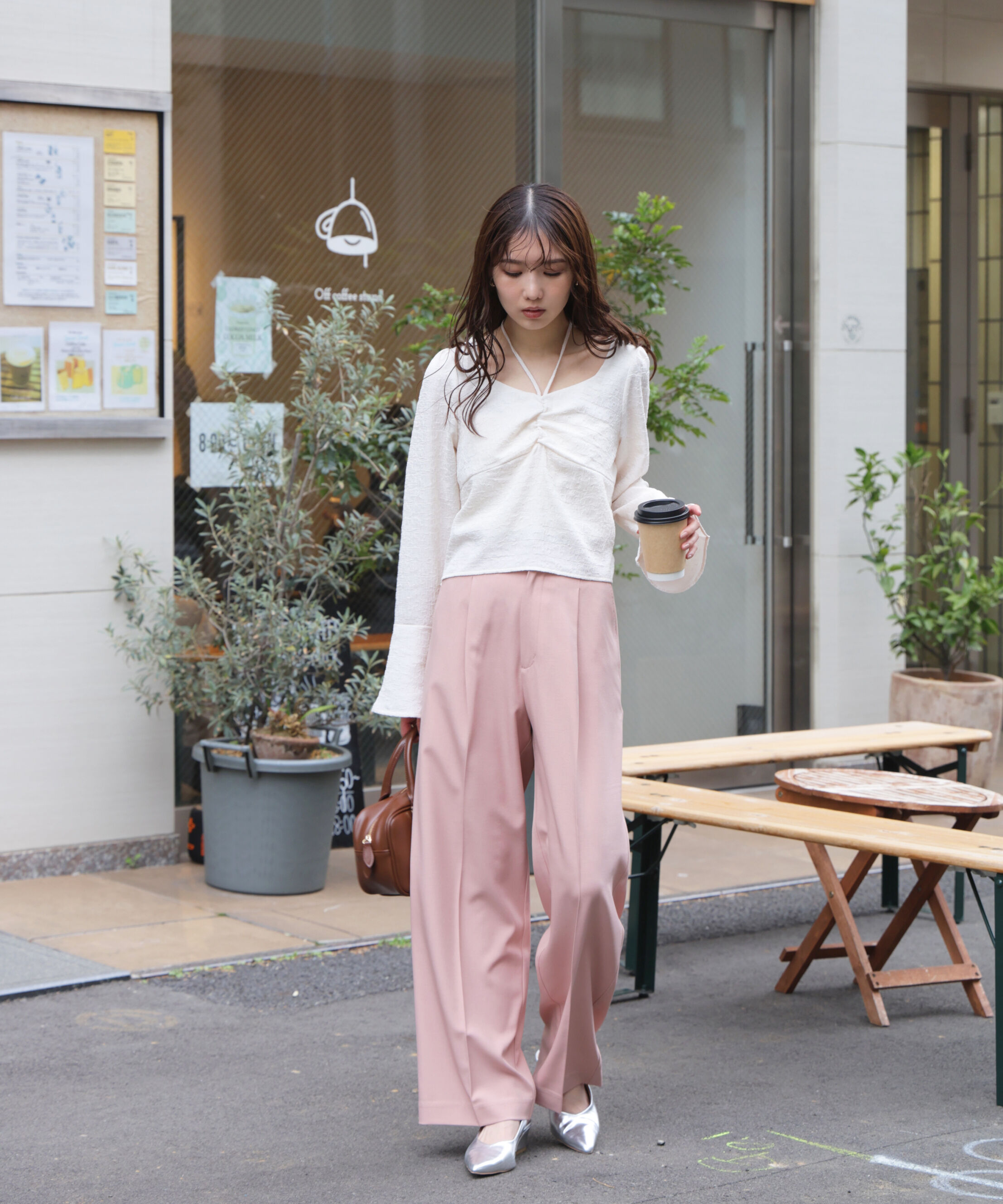  「ﾜﾝﾀｯｸﾜｲﾄﾞﾊﾟﾝﾂ[切らずに履ける身長別ｻｲｽﾞ/低身長/高身 」|その他|