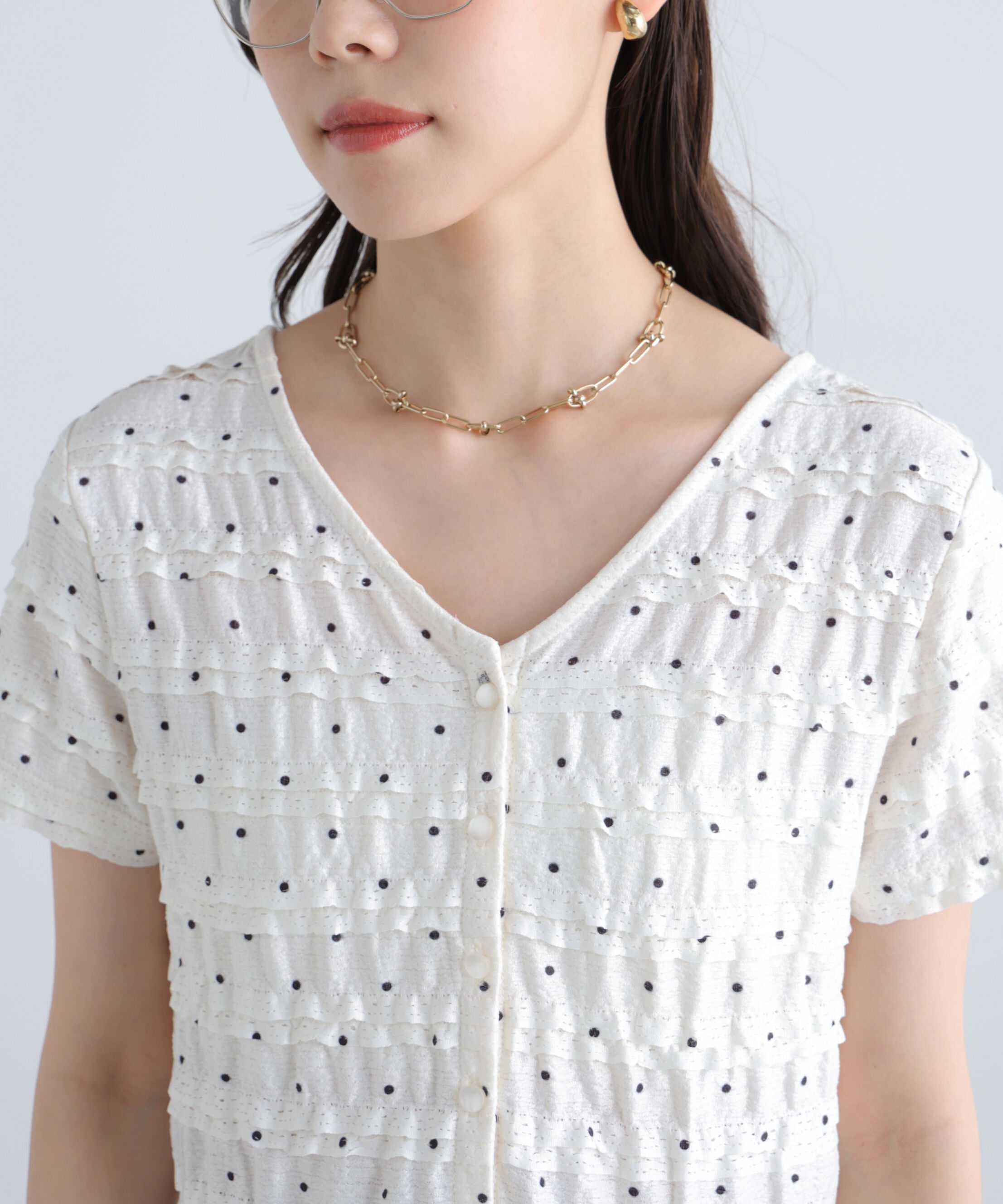  「前後2wayティアードフリル半袖カットソー」|Tシャツ・カットソー|