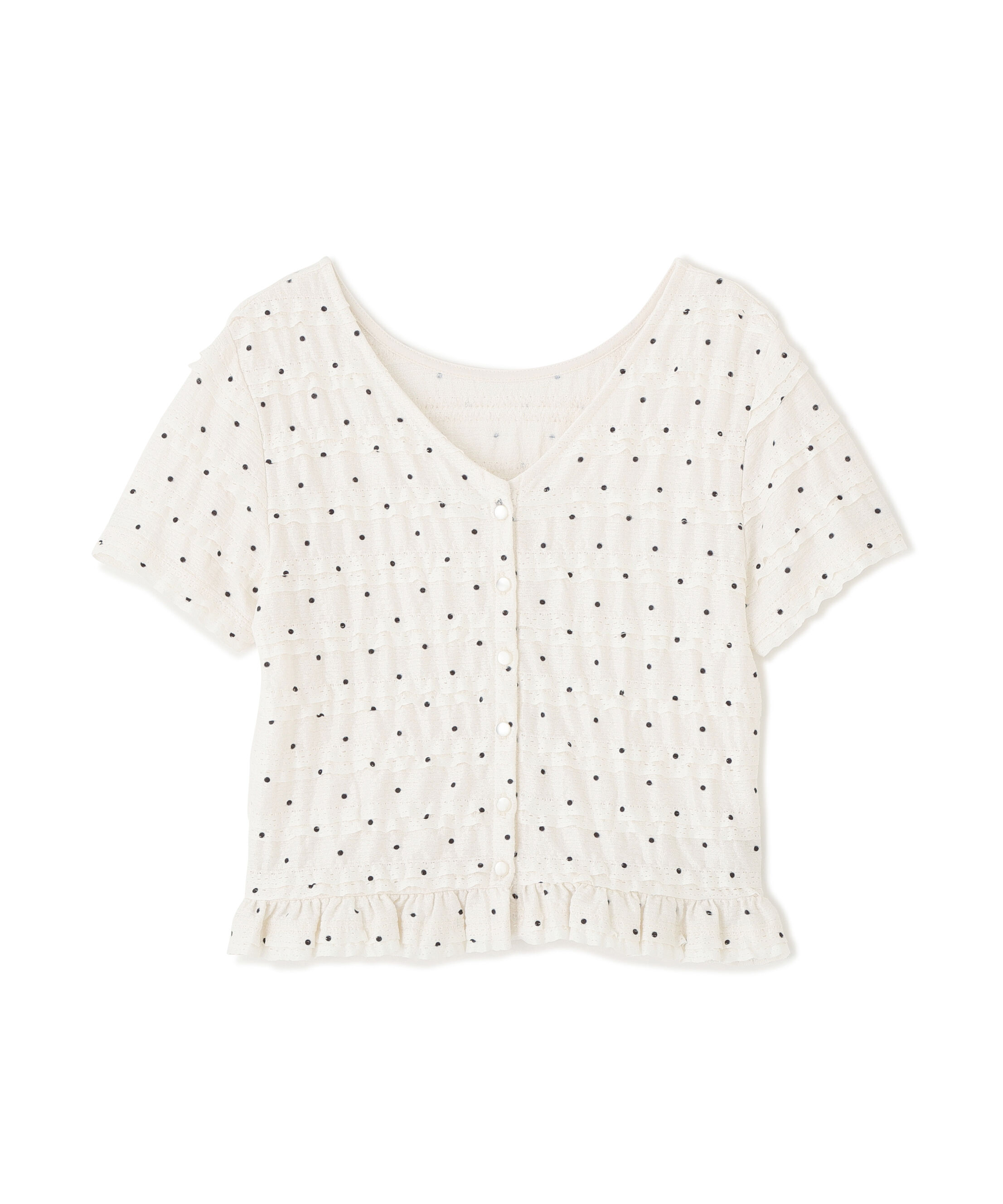  「前後2wayティアードフリル半袖カットソー」|Tシャツ・カットソー|
