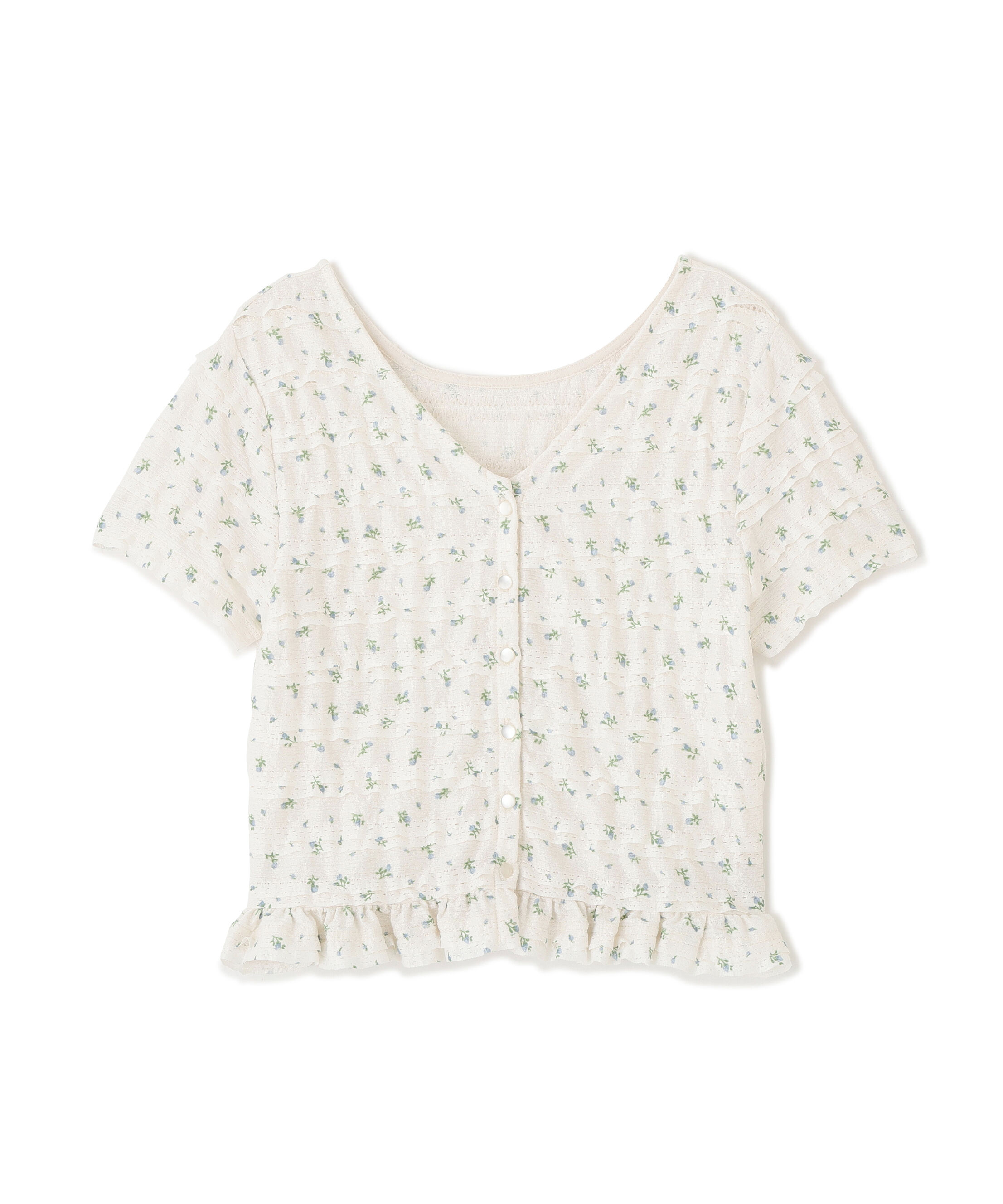  「前後2wayティアードフリル半袖カットソー」|Tシャツ・カットソー|