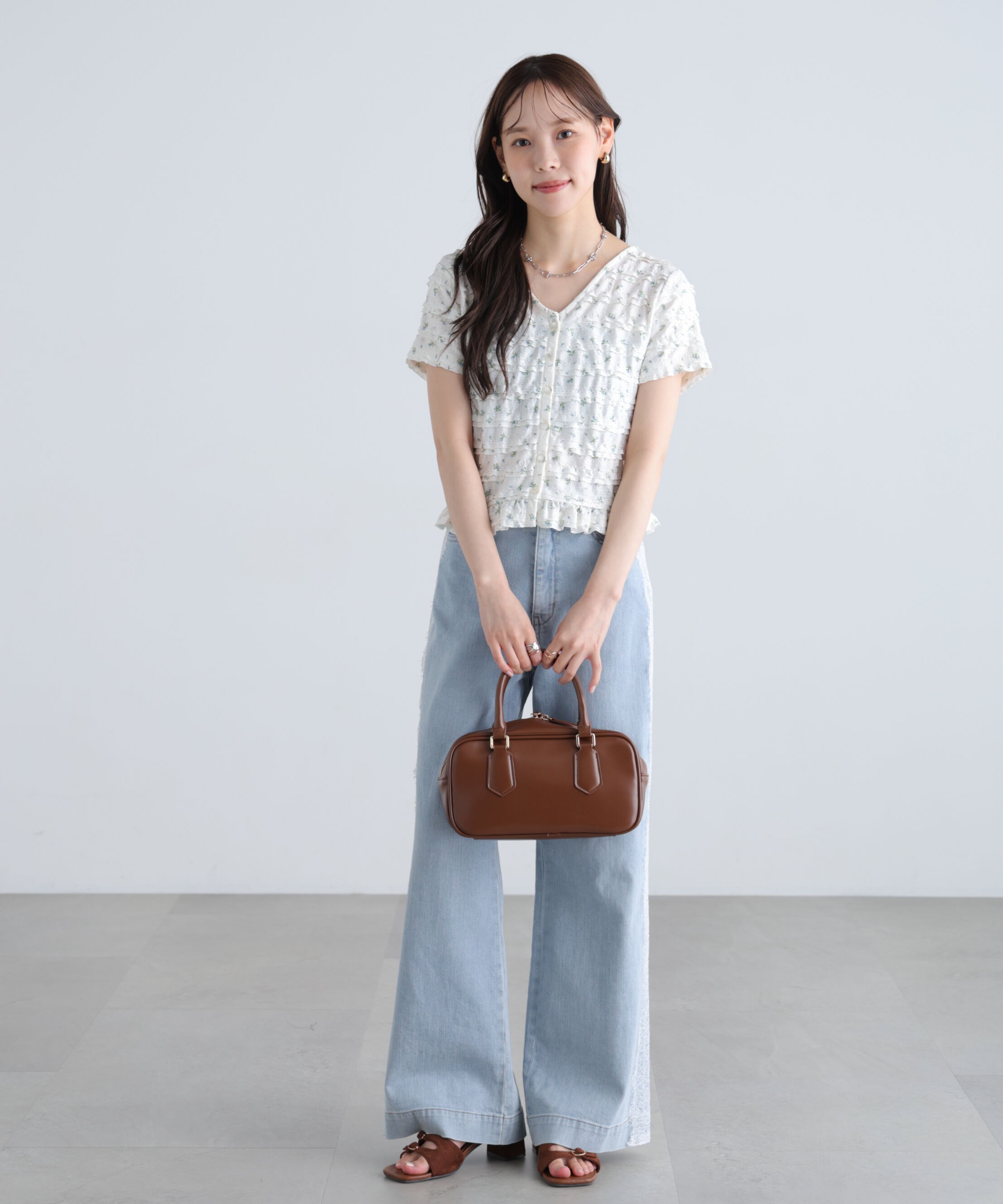  「前後2wayティアードフリル半袖カットソー」|Tシャツ・カットソー|