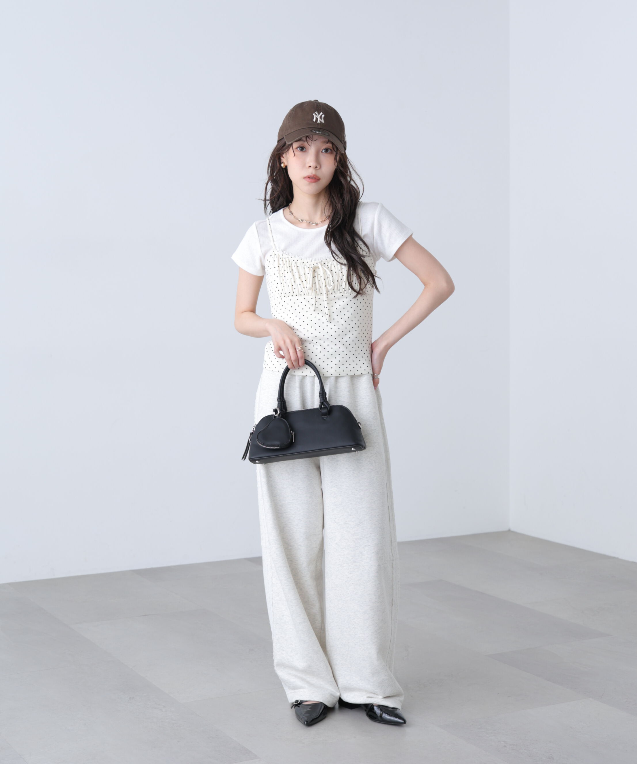  「針抜きテレコTシャツ&times;アソートキャミセット」|Tシャツ・カットソー|