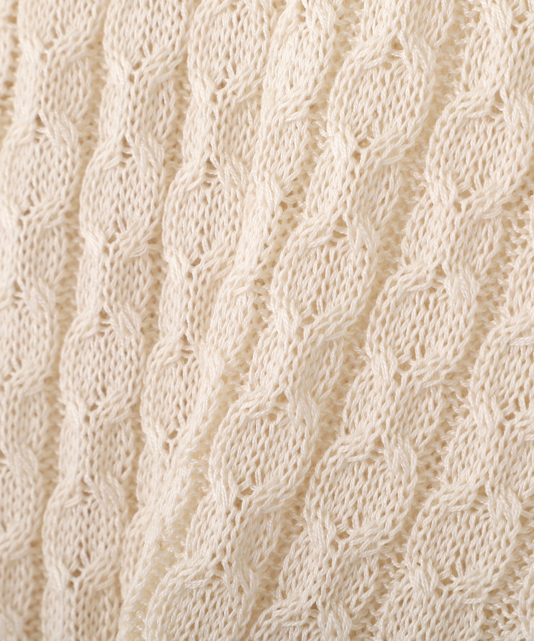PROPORTION BODY DRESSING「〈a/mie〉シルク混サマーケーブルニット」|ニット・セーター|