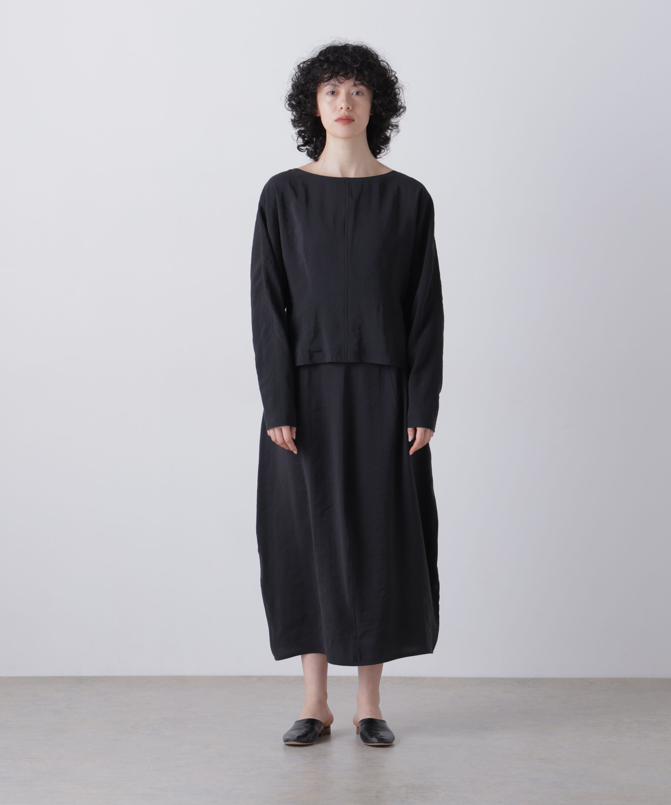 YLEVE 「YLEVE / RAYON-POLYESTER BROAD SKIRT」|スカート|