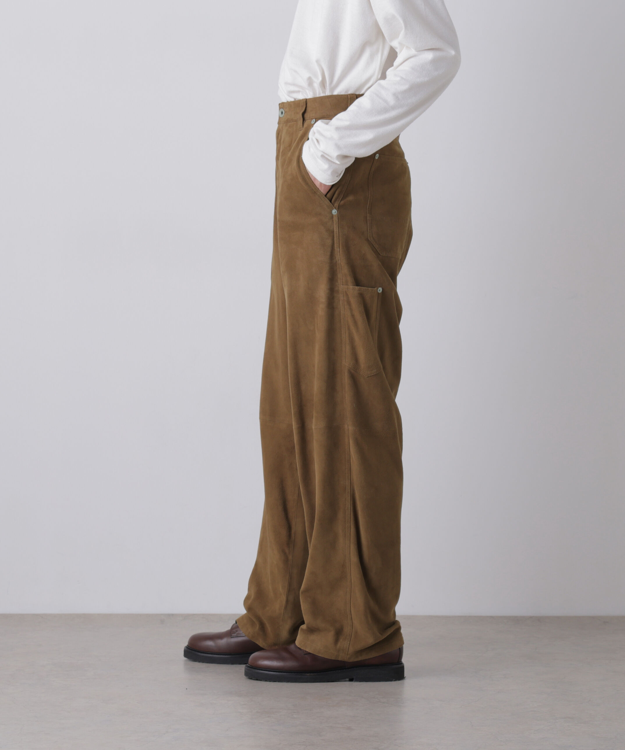 YLEVE 「YLEVE / ROUGH GOAT SUEDE PAINTER PANTS」|その他|