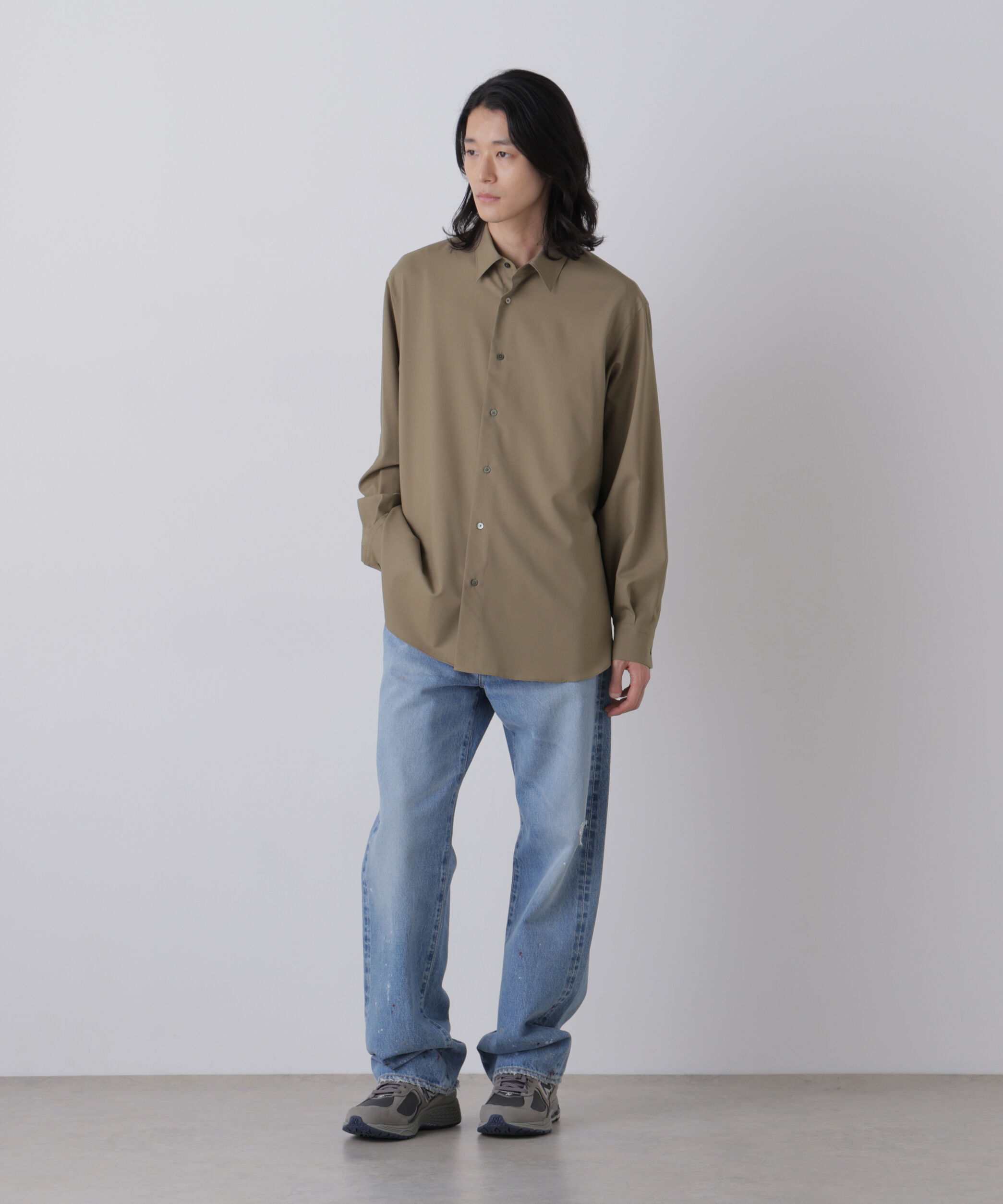 YLEVE 「YLEVE / SUPER140's WOOL TROPICAL SHIRT」|シャツ・ブラウス|