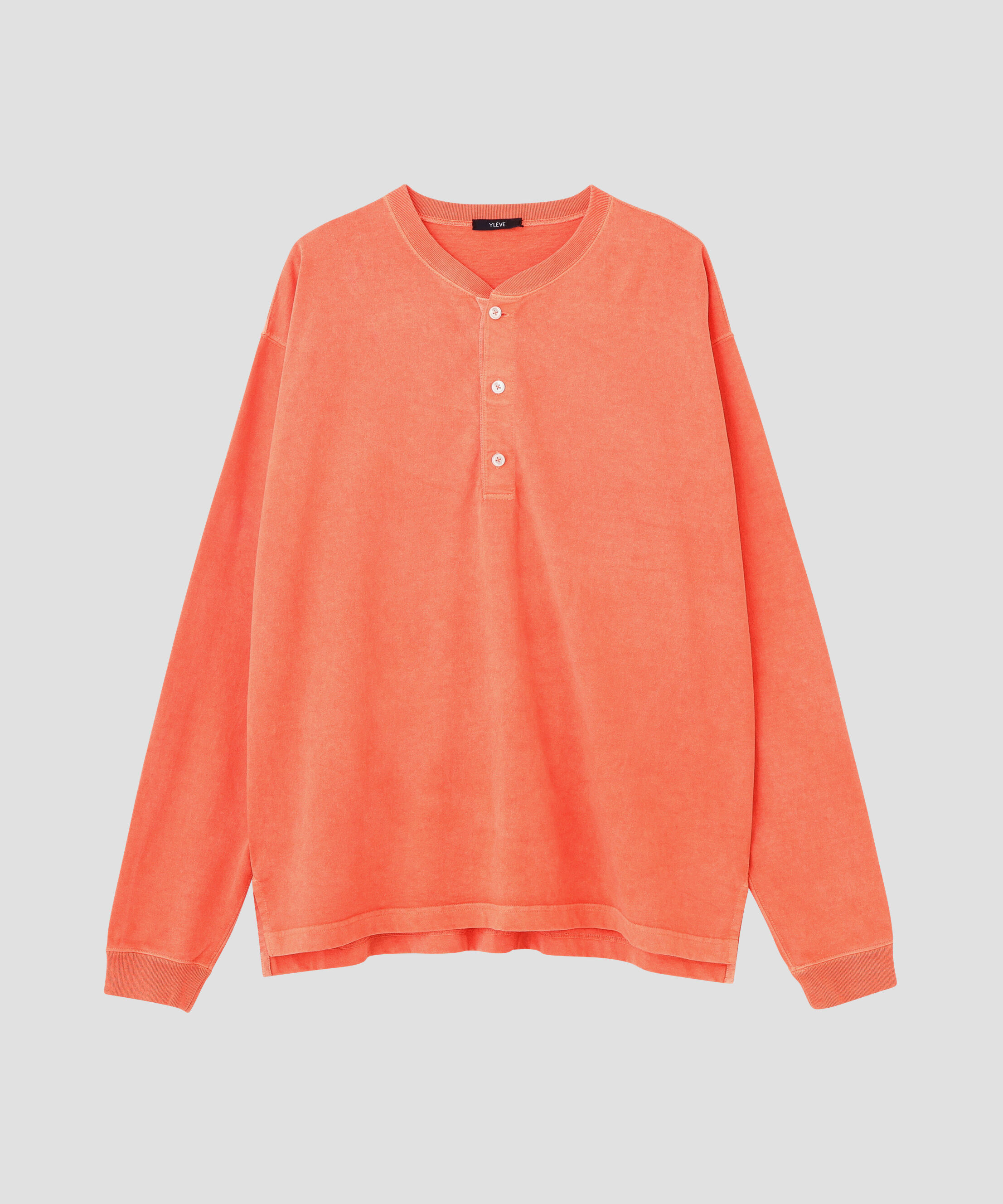 YLEVE 「YLEVE / PIGMENT DYED COTTON HENRY NECK LONG-SLEEVE T」|Tシャツ・カットソー|