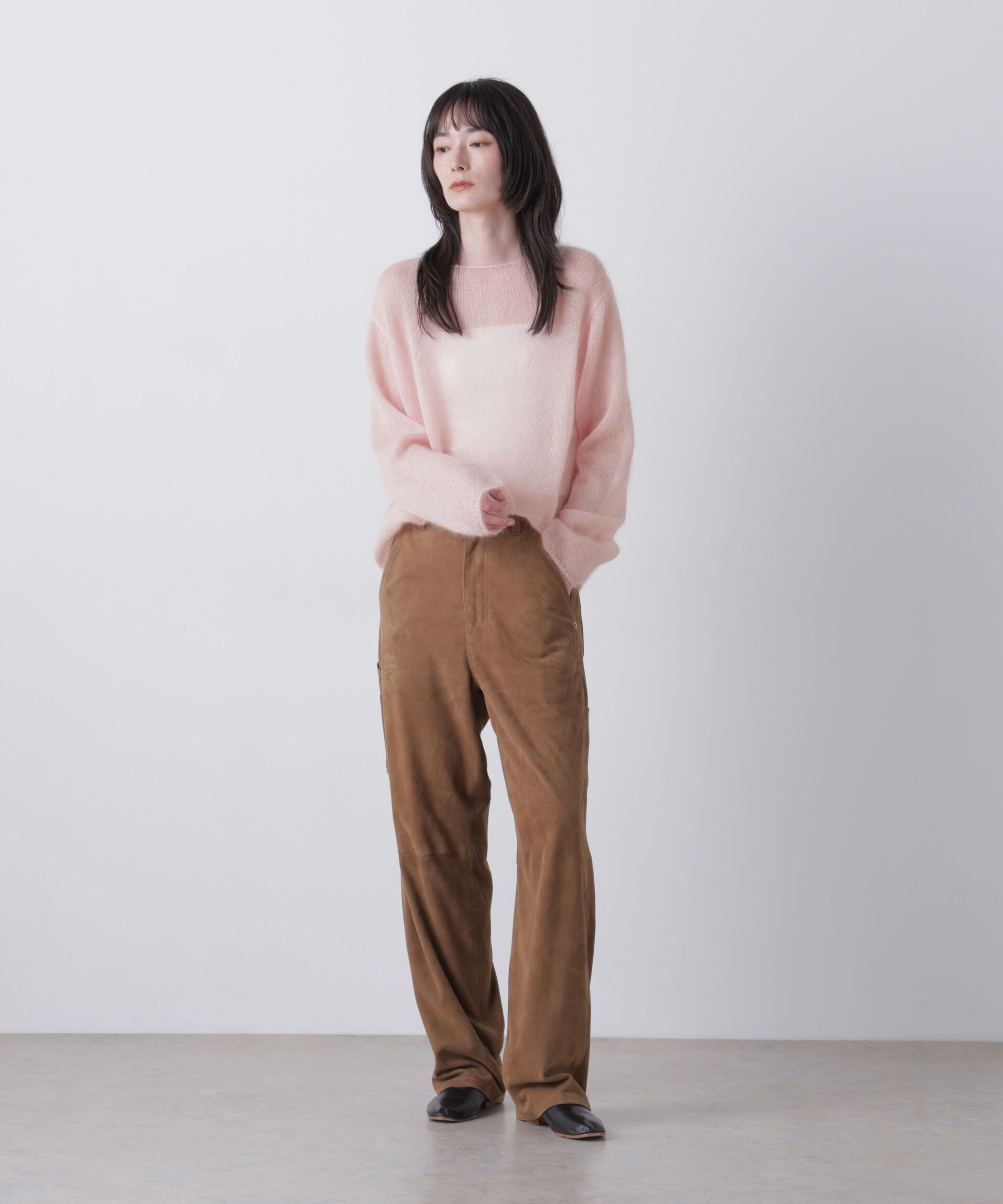 YLEVE 「YLEVE / SUPER KID MOHAIR BOAT-NECK KNIT」|ニット・セーター|