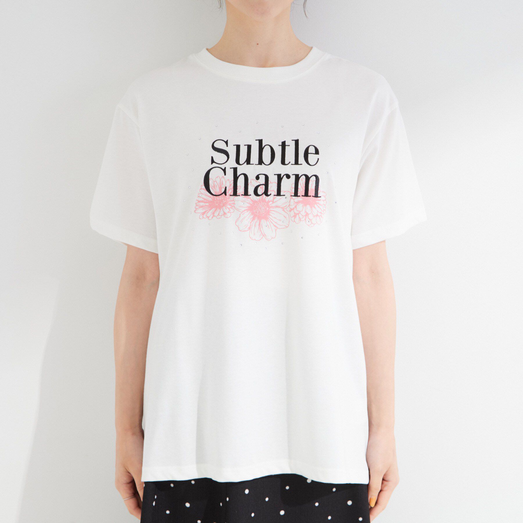 SHOO･LA･RUE「【ひんやり/S-LL】選べる4柄　デイリー使いにぴったりな 大人の頼れるTシャツ」|Tシャツ・カットソー|