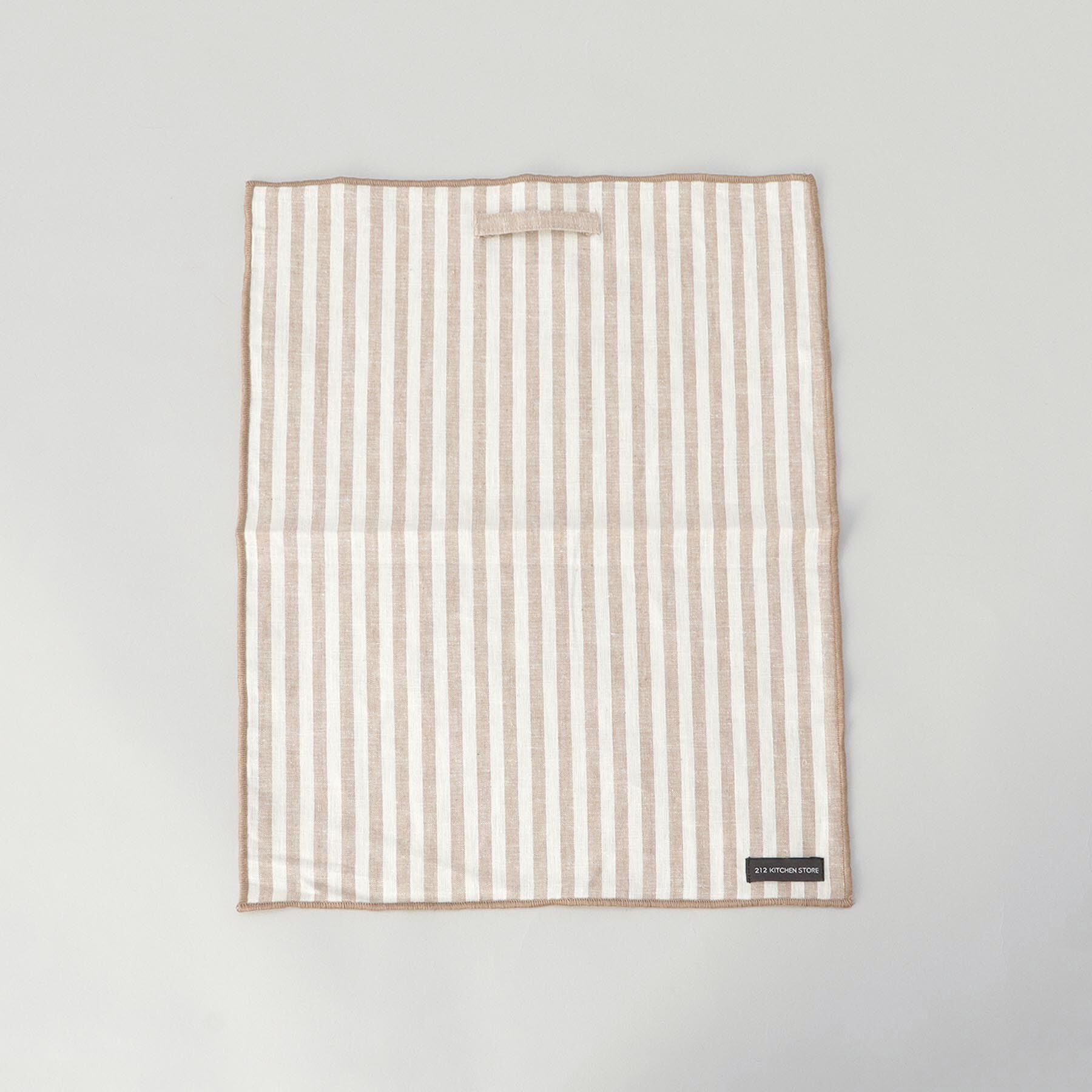 212 KITCHEN STORE「ブロックストライプ リネンコットン キッチンクロス S 30x40cm NT ＜212Kオリジナル＞」|食器・キッチングッズ|