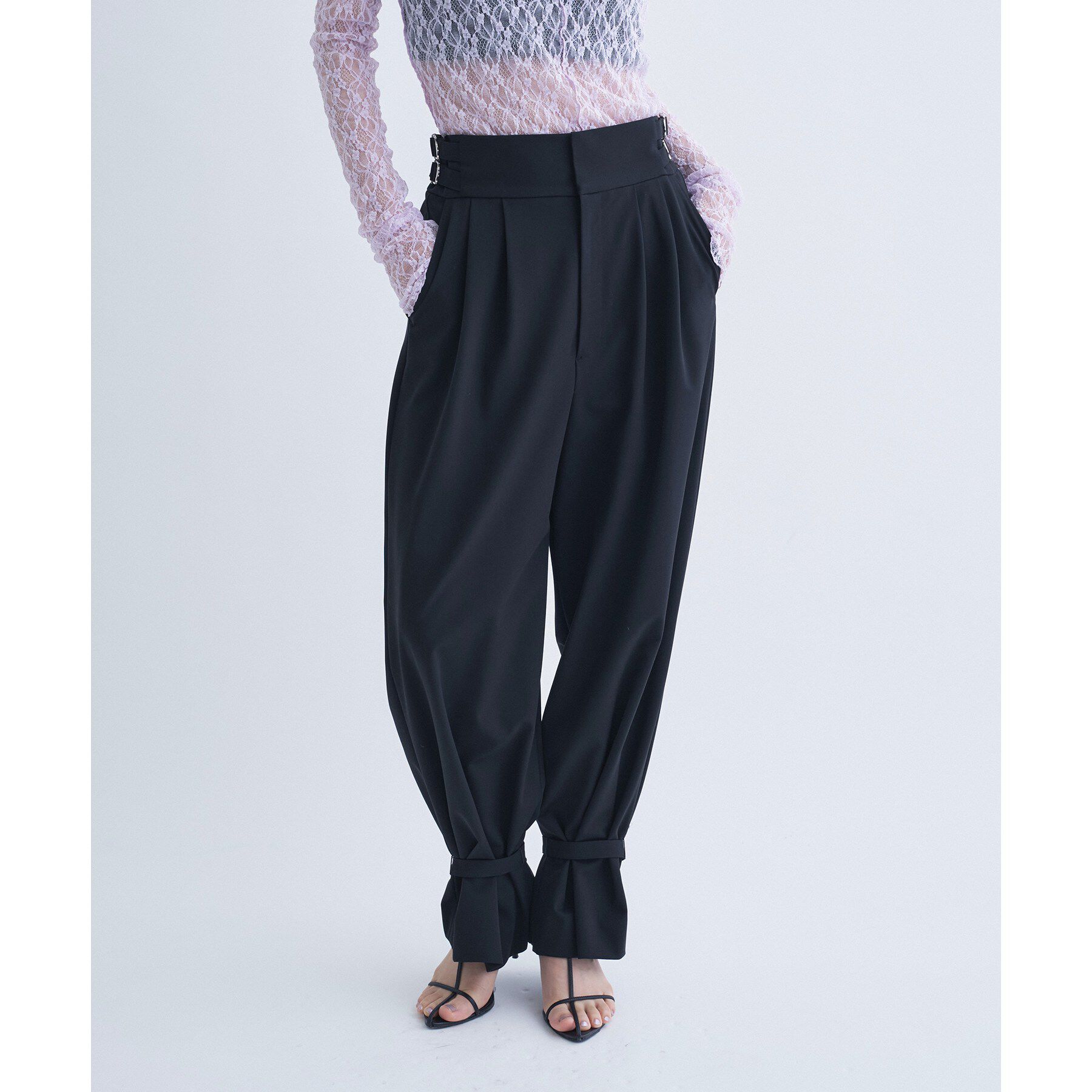 CODE A「bound edge pants」|その他|ブラック(019)