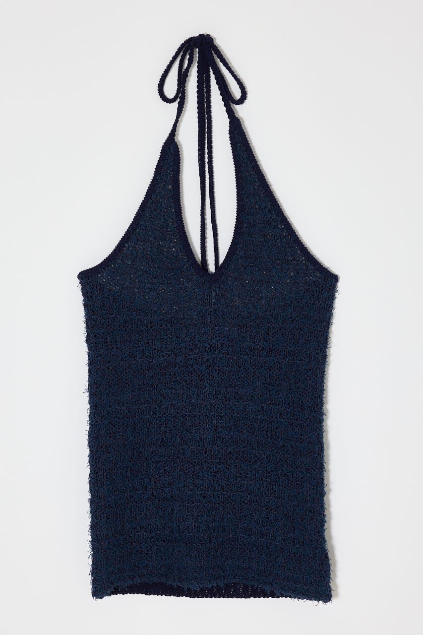 MOUSSY「HALTER NECK KNIT キャミ」|キャミソール|NVY