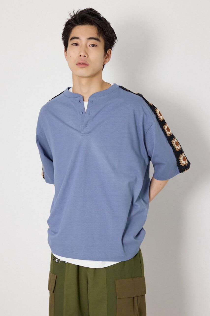 RODEO CROWNS「クロシェラインヘンリーTシャツ」|Tシャツ・カットソー|