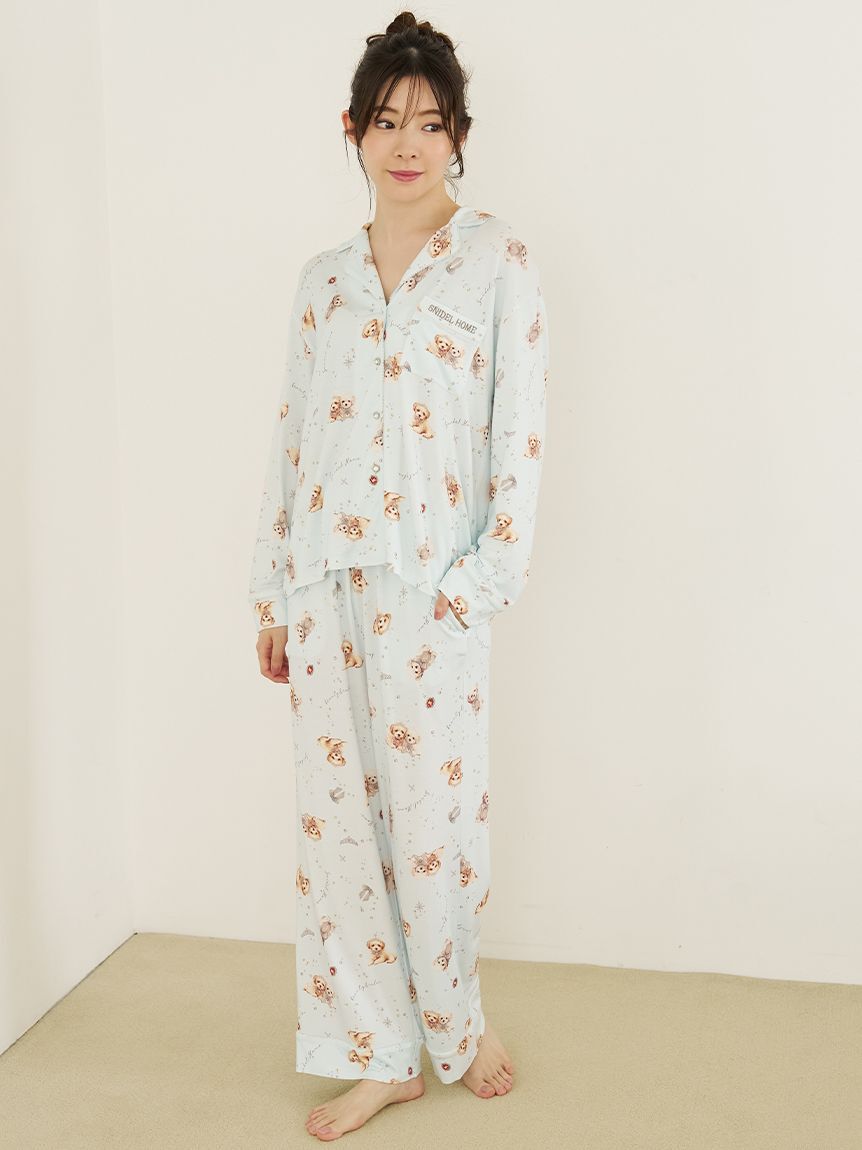 SNIDEL HOME「DOG開襟シャツ」|ルームウェア|
