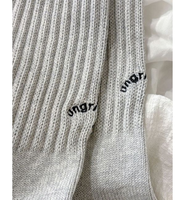 Ungrid「【Ungrid&times;靴下屋】刺繍アメリブ2pacソックス」|ソックス|