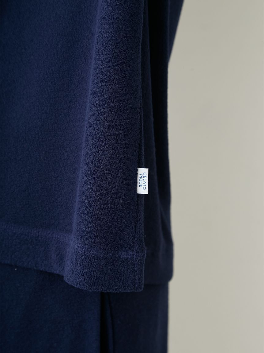 GELATO PIQUE HOMME「【HOMME】【接触冷感】【UVカット】パイルワンポイントロゴ刺繍プルオーバー」|プルオーバー|