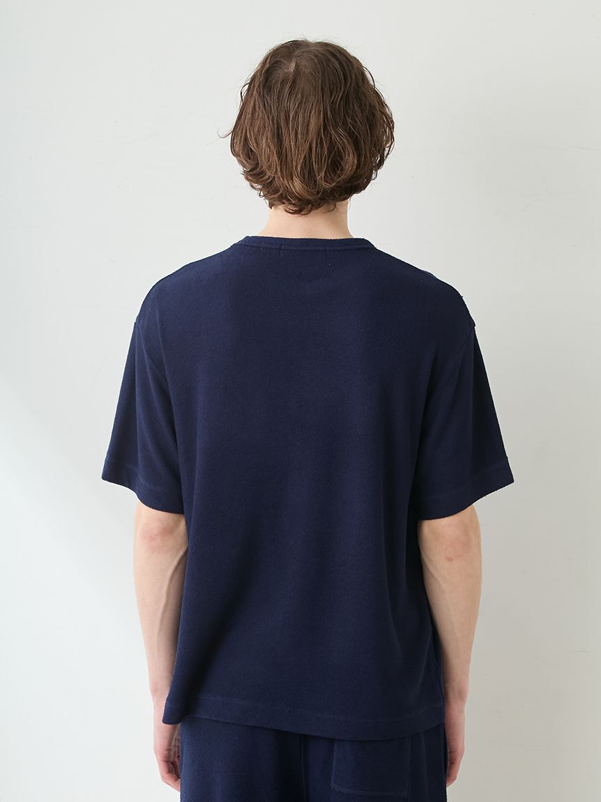 GELATO PIQUE HOMME「【HOMME】【接触冷感】【UVカット】パイルワンポイントロゴ刺繍プルオーバー」|プルオーバー|