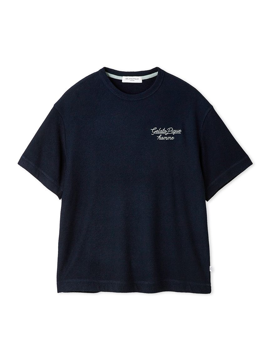 GELATO PIQUE HOMME「【HOMME】【接触冷感】【UVカット】パイルワンポイントロゴ刺繍プルオーバー」|プルオーバー|NVY