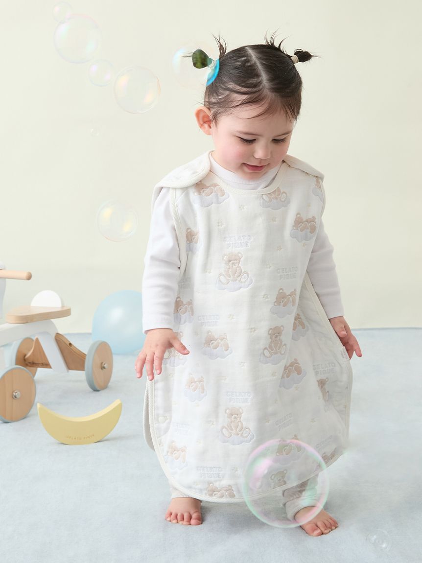 GELATO PIQUE KIDS & BABY「【BABY】ドリーミーベア柄６重ガーゼスリーパー」|その他ベビー用品|