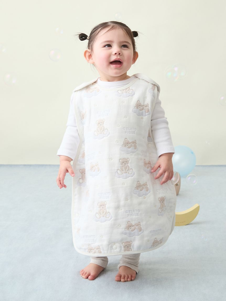 GELATO PIQUE KIDS & BABY「【BABY】ドリーミーベア柄６重ガーゼスリーパー」|その他ベビー用品|