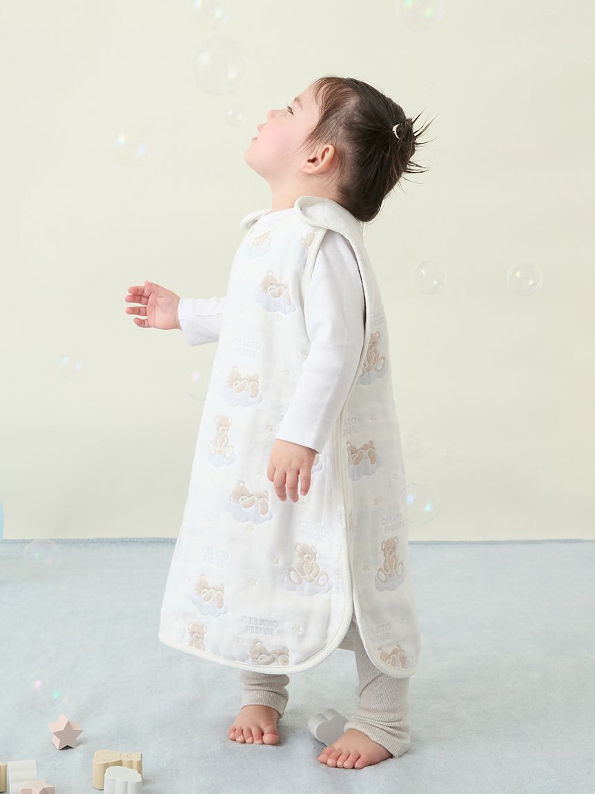 GELATO PIQUE KIDS & BABY「【BABY】ドリーミーベア柄６重ガーゼスリーパー」|その他ベビー用品|