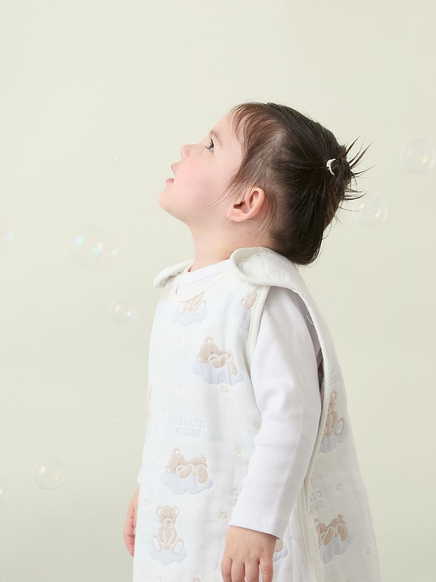 GELATO PIQUE KIDS & BABY「【BABY】ドリーミーベア柄６重ガーゼスリーパー」|その他ベビー用品|