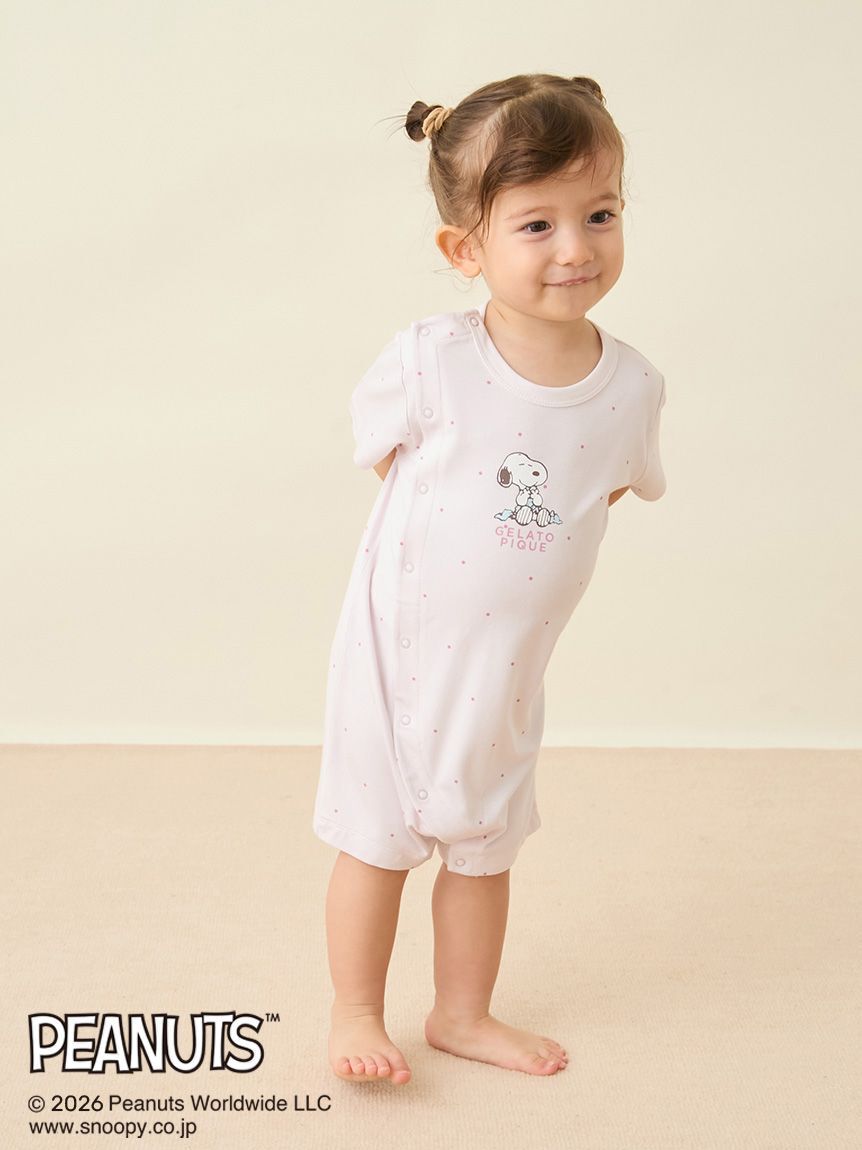 GELATO PIQUE KIDS & BABY「【PEANUTS】【BABY】【接触冷感】ロンパース」|ロンパース|