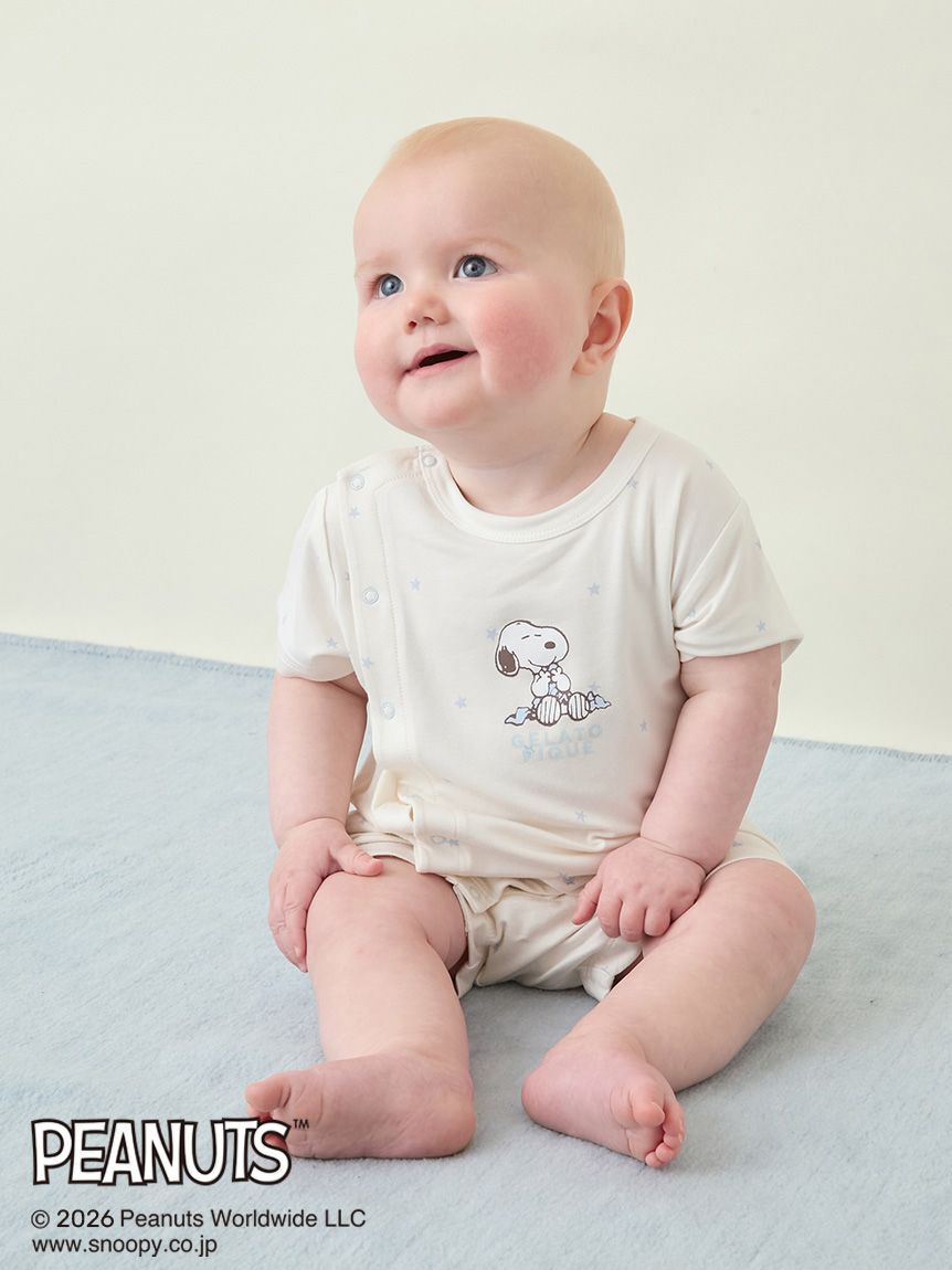 GELATO PIQUE KIDS & BABY「【PEANUTS】【BABY】【接触冷感】ロンパース」|ロンパース|