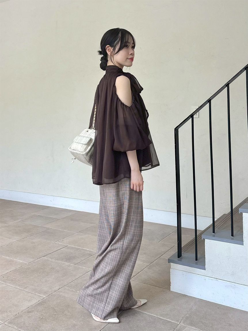 LILY BROWN「ベルト付きスラックス」|チノ|