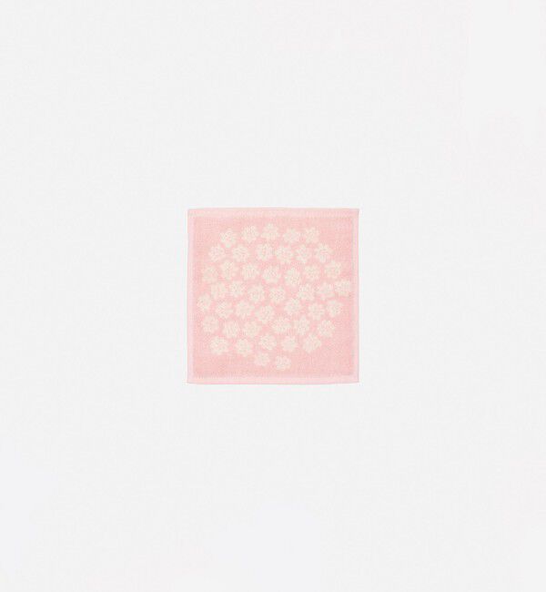 Marimekko「【日本限定】Puketti ミニタオル 26&times;26cm」|タオル|ﾗｲﾄﾋﾟﾝｸ&times;ｵﾌﾎﾜｲﾄ