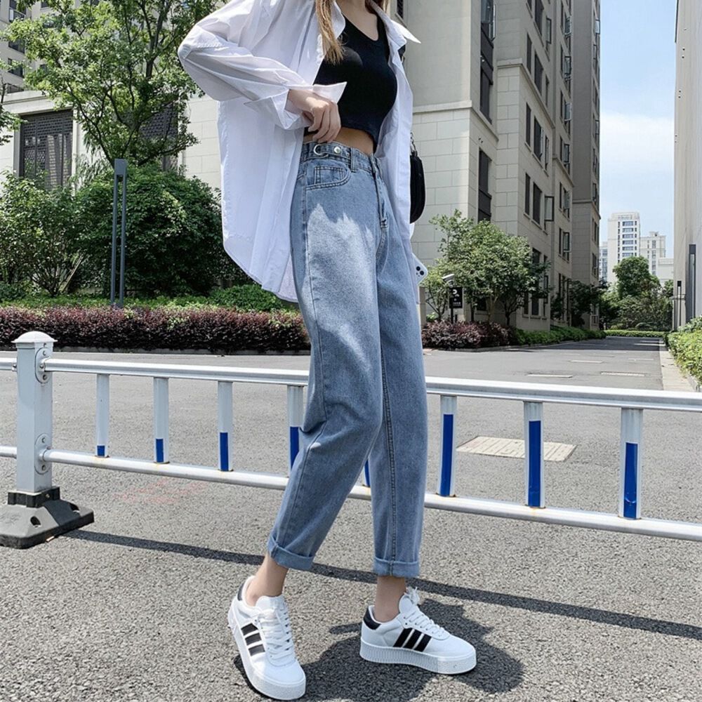BACKYARD FAMILY「デニムパンツ テーパードパンツ レディース 通販 テーパード ジーンズ パンツ デニム 長ズボン」|その他|グレー1
