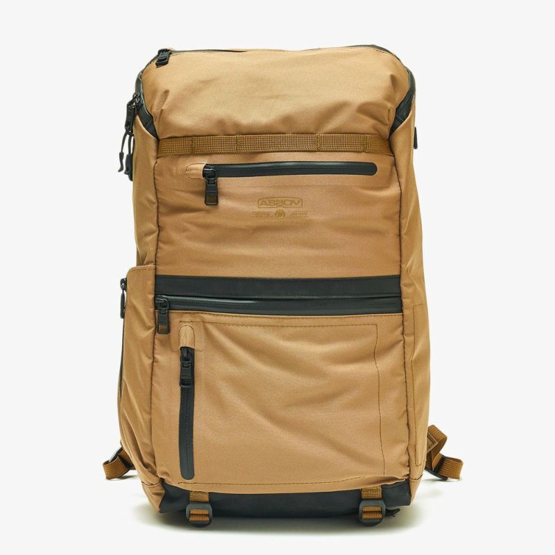 AS2OV「AS2OV / アッソブ WP CORDURA 305D ROUND ZIP BP」|リュック|カーキ