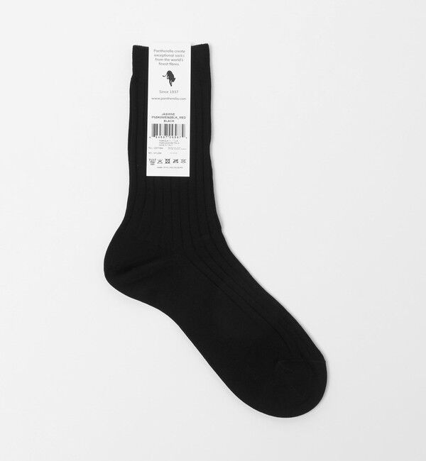 UNITED ARROWS「＜Pantherella＞CTN/NY リブ ソックス」|ソックス|BLACK