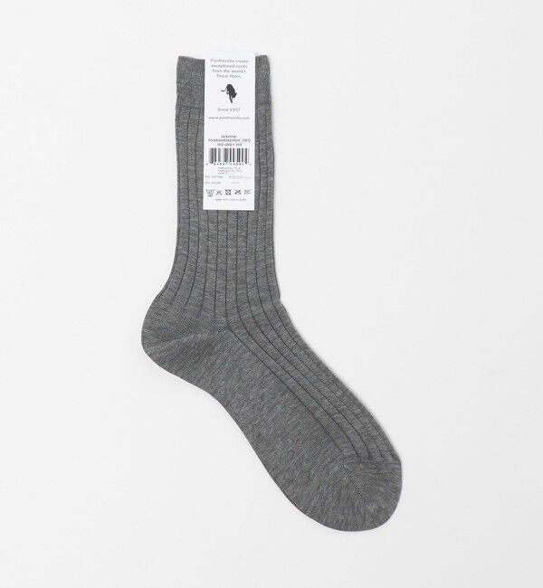 UNITED ARROWS「＜Pantherella＞CTN/NY リブ ソックス」|ソックス|MD.GRAY