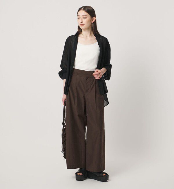 UNITED ARROWS「MANTECO POP ワイドパンツ」|スラックス|