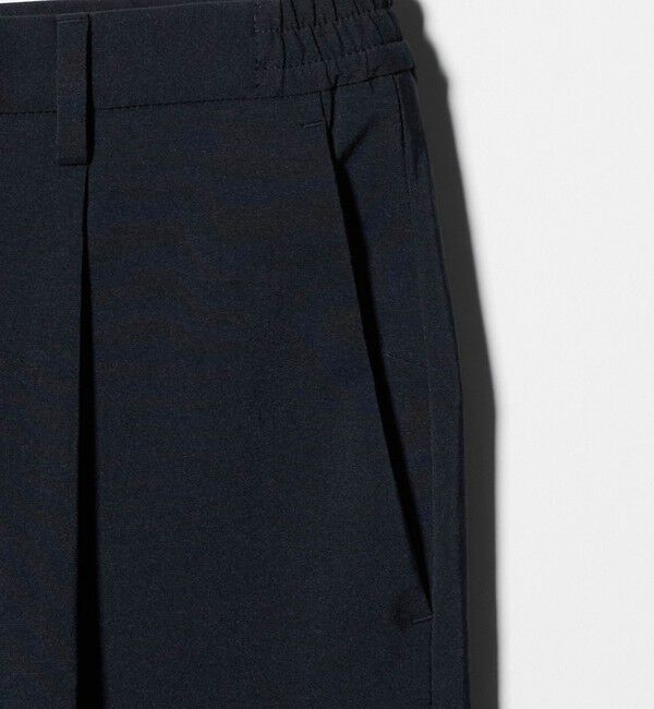 UNITED ARROWS「タフタ サイドシャーリング 1プリーツ パンツ UA COZY ウォッシャブル ヨコストレッチ」|スラックス|
