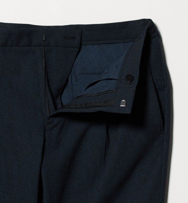 UNITED ARROWS「DotAir ドットエア サイドシャーリング 1プリーツ パンツ UA COZY ウォッシャブル ストレッチ 防しわ」|チノ|