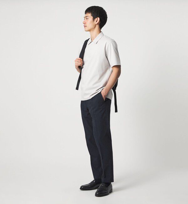 UNITED ARROWS「DotAir ドットエア サイドシャーリング 1プリーツ パンツ UA COZY ウォッシャブル ストレッチ 防しわ」|チノ|