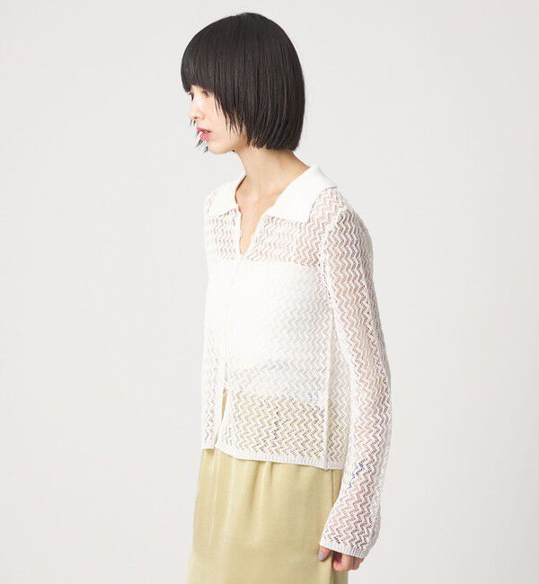 EMMEL REFINES「＜EMMEL REFINES＞EM HM スパンコール メッシュ ニット」|ニット・セーター|