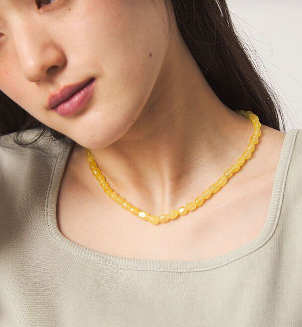 UNITED ARROWS green label relaxing「カラー ネックレス」|ネックレス|YELLOW