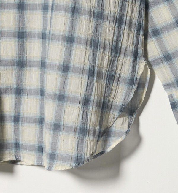 UNITED ARROWS green label relaxing「【WEB限定】＜at ease＞フード チェック シャツ」|シャツ・ブラウス|