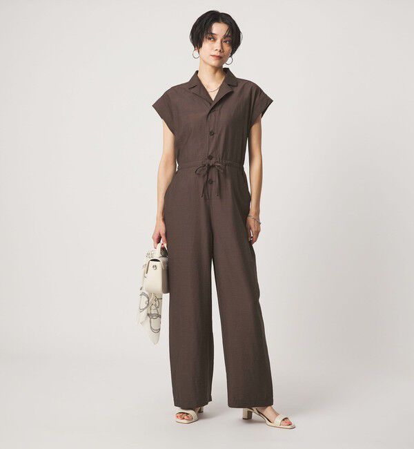 UNITED ARROWS green label relaxing「【別注】＜ UNIVERSAL OVERALL ＞ フレンチスリーブ オールインワン」|オールインワン|